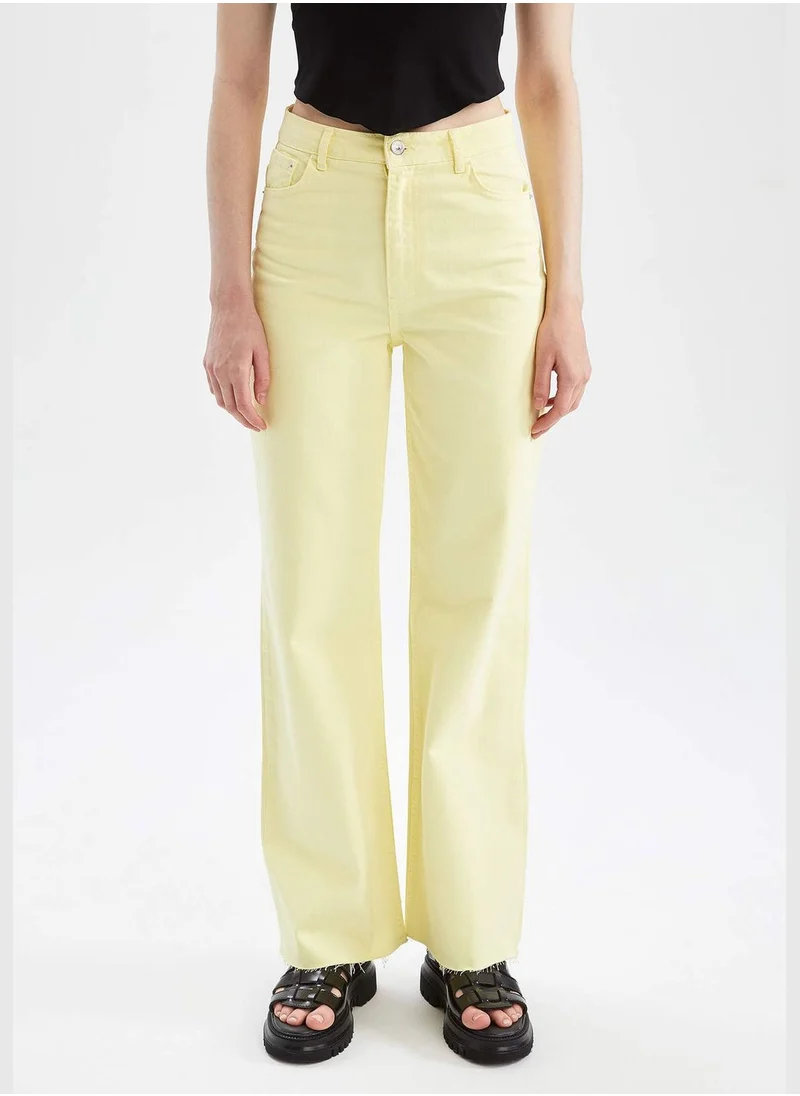 ديفاكتو High Waisted Gabardine Culottes