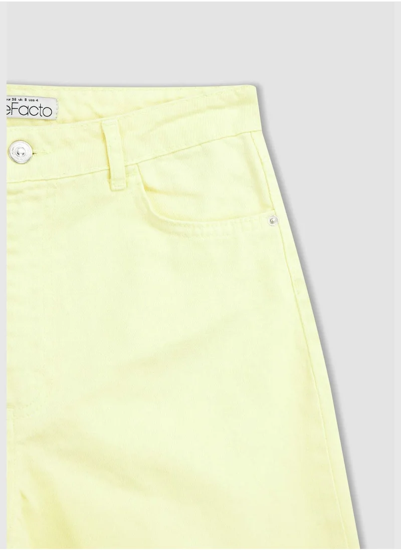 ديفاكتو High Waisted Gabardine Culottes