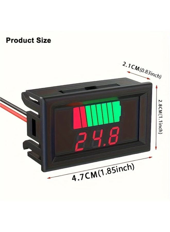 Blue Battery Capacity Meter 0 01V Precision LED Display For Car Lithium Battery - Image 3