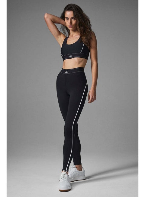 Alo Yoga Cloud Feel Color Block Leggings and AIRLIFT SUIT UP BRA Set