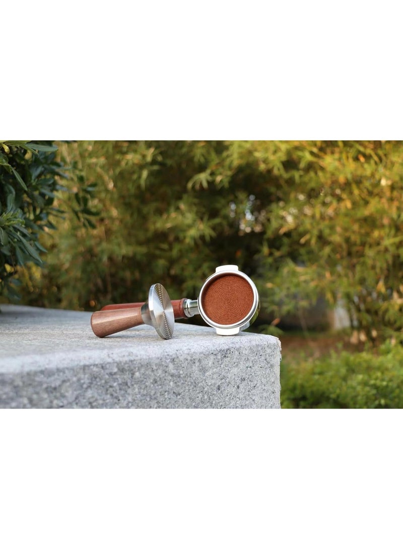 Espresso Tamper 54mm with Stainless Steel Ripple Base, Coffee Tamper 54mm Compatible with 54mm Breville Portafilter - Image 3