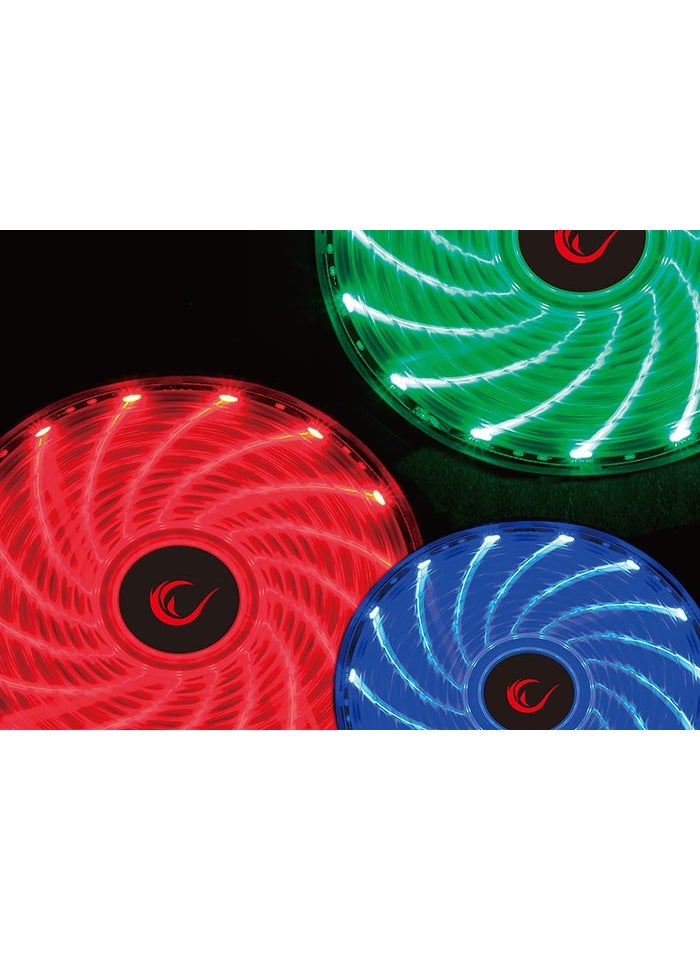 Rampage JBT-15 120*120*25mm 15pcs RGB Led Case Fan  - Image 2
