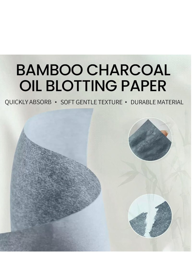 Day Wins Oil Blotting Sheets for Face with Mirror and Puff (200 Sheets), Bamboo Charcoal Oil Absorbing Paper for Oily Skin – Natural Oil Control, Makeup Friendly, Travel Size for Excess Oil Absorption  - Image 4