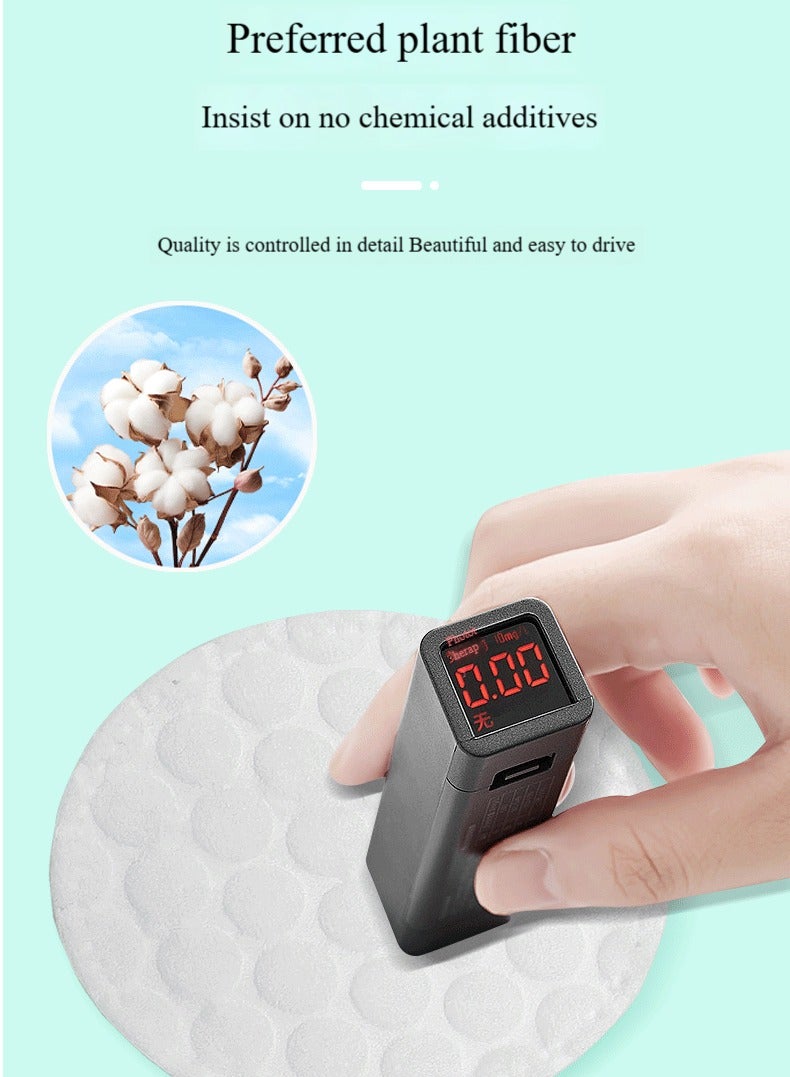 إكسكويزت 200 قطن دائري - وسادة قطنية مستديرة للوجه ومنطقة العين ومزيل المكياج والتطهير والتقشير - Image 4