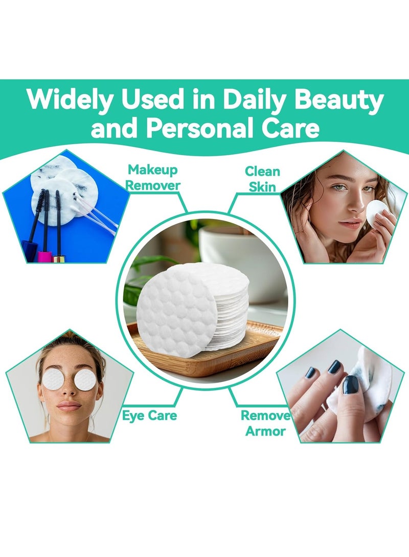 إكسكويزت 200 قطن دائري - وسادة قطنية مستديرة للوجه ومنطقة العين ومزيل المكياج والتطهير والتقشير - Image 5