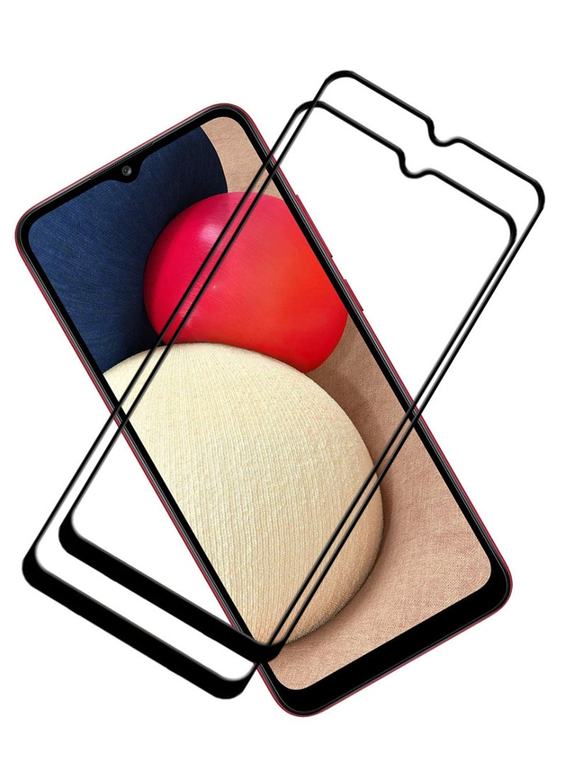 ACLIX 2 Pieces Antistatic ESD Dustproof Premium Quality High Definition Tempered Glass Screen Protector Designed For Samsung Galaxy A02s - Image 1