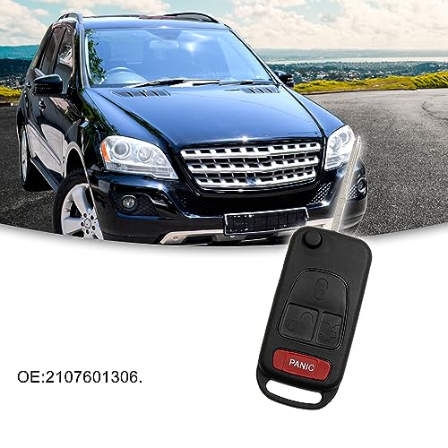 ACROPIX Keyless Entry Case Key Fob Shell Cover Replacement Fit for Mercedes-Benz ML320 - Pack of 1 Black - Image 2