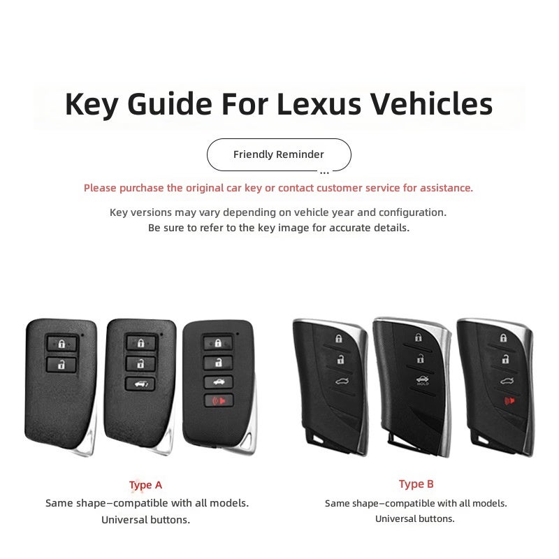 LEXUS Luxury Car Key Case for Lexus ES200, ES300H, RX300, NX200, RX350H - Image 2