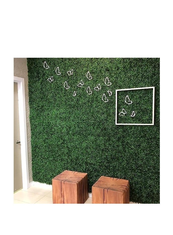 Generic 5 𝐏𝐜𝐬 Artificial Green Wall Fence 40x60cm - Premium Faux Grass Backdrop for Indoor/Outdoor Garden, Villa, and Home Decor  - Image 5