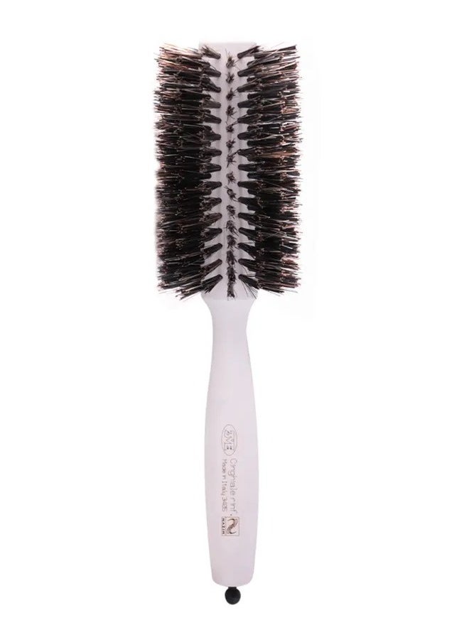 3ME MAESTRI Soft Touch Rubber Hair Brush, Soft Bristle, Perfect for Styling & Smoothing, Suitable For All Hair Types 