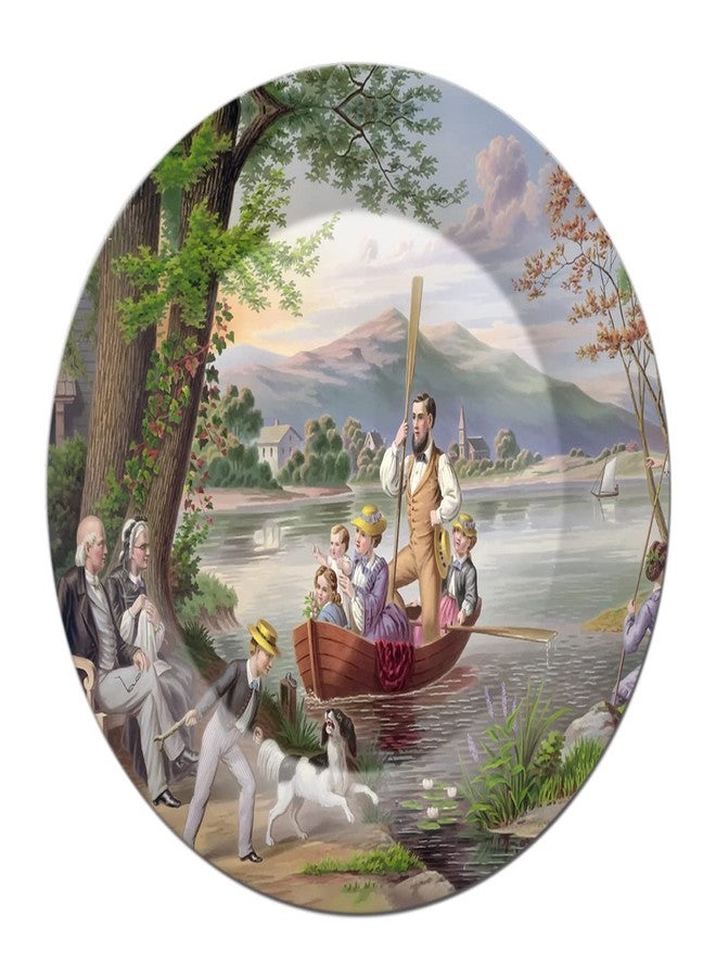 JIKRAA® Rare Handcrafted Ceramic Designer Plate/Platter With Stand, Decorative Plates for Living Room I 8 Inch - Image 2