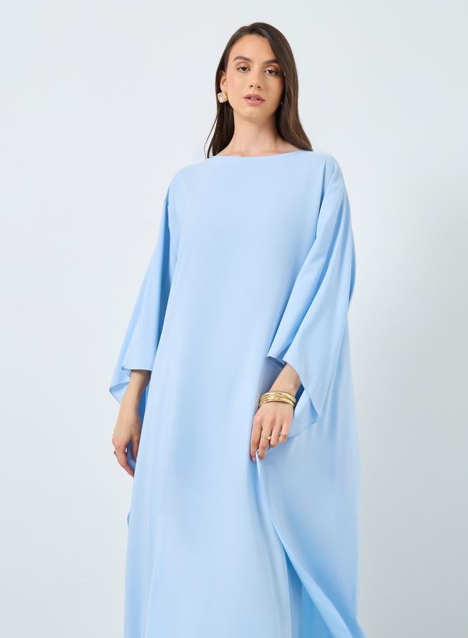 Take Two Styli Solid Batwing Sleeve Maxi Kaftan - Image 3