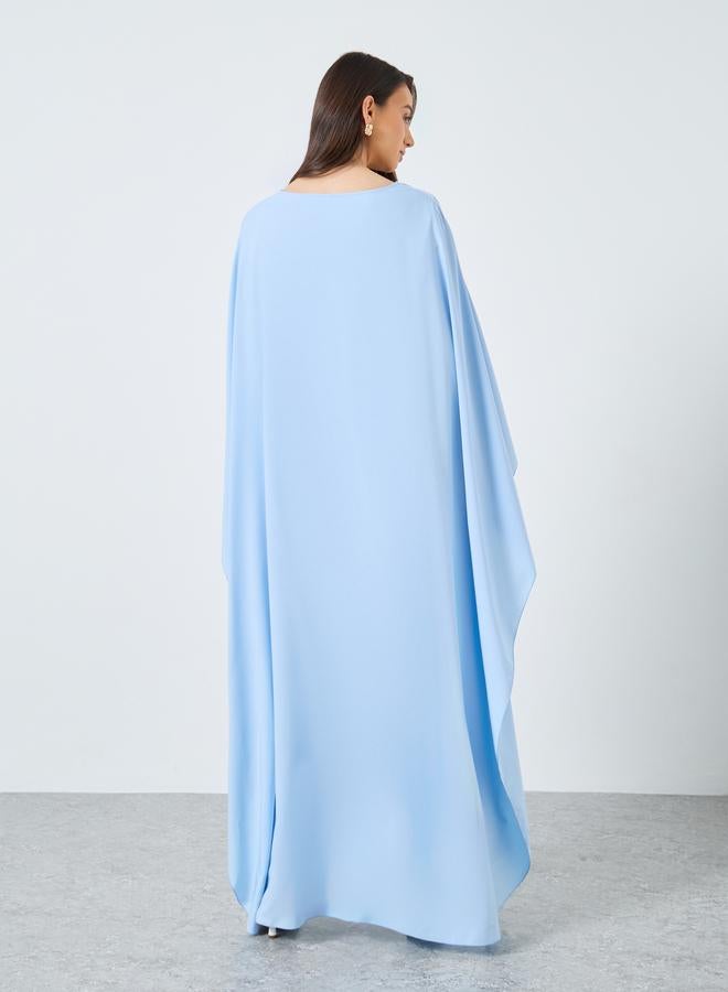Take Two Styli Solid Batwing Sleeve Maxi Kaftan - Image 5