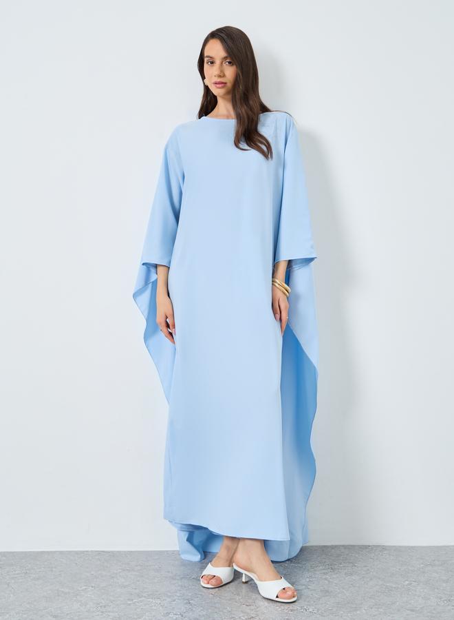 Take Two Styli Solid Batwing Sleeve Maxi Kaftan - Image 2