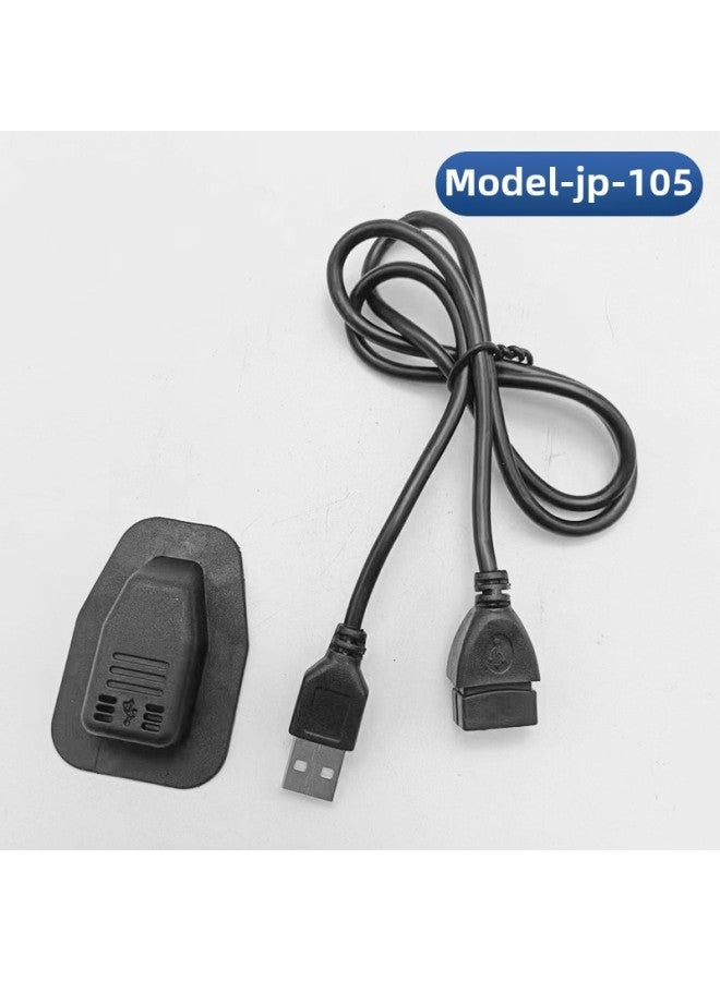 Backpack Usb Charging Cable Bag Android Data Cable Luggage External Usb Charging Cable Interface Accessories-Color:Model-jp-105 (ordinary Fast Charging Type)  - Image 1