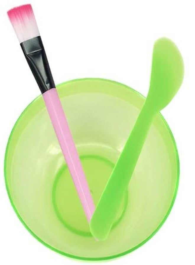 Evrysdi Face Mask Mixing Bowl with Spatula Soft Face Brushes and DIY Facemask Facial Tool Kit Multipurpose for Salon Multicolor Set of 4 - Image 4