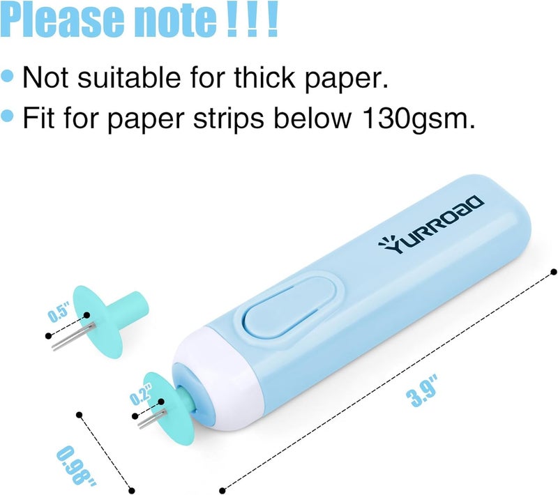YURROAD Electric Slotted Tool Electric Quilling Pen Automated Paper Volume Curling Pen for Paper Rolling Crafts - Image 5