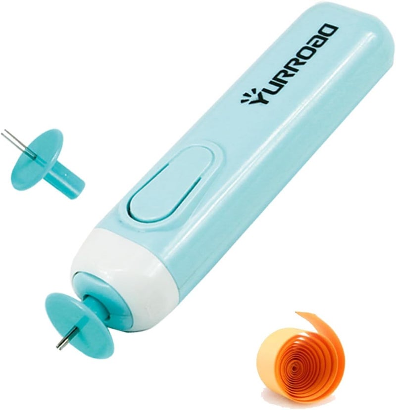 YURROAD Electric Slotted Tool Electric Quilling Pen Automated Paper Volume Curling Pen for Paper Rolling Crafts - Image 1