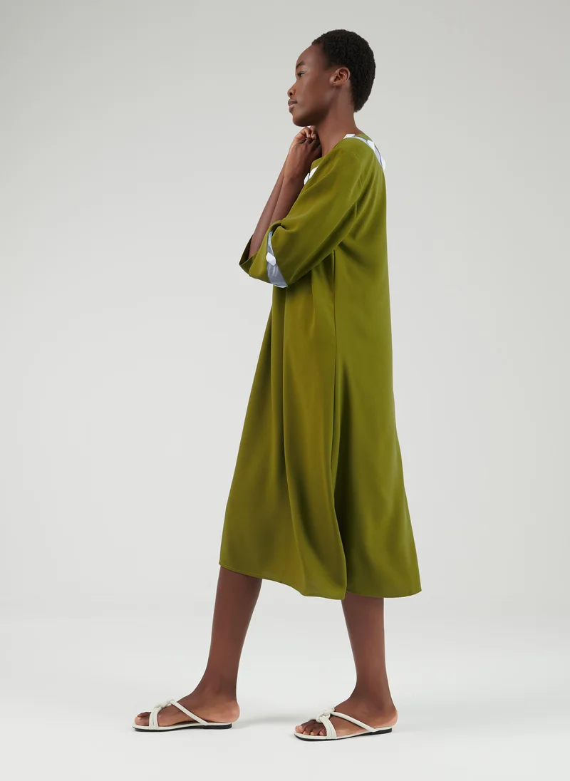 leem  Mesh Embroidered Kaftan - Shorter length for Women | Best Price UAE