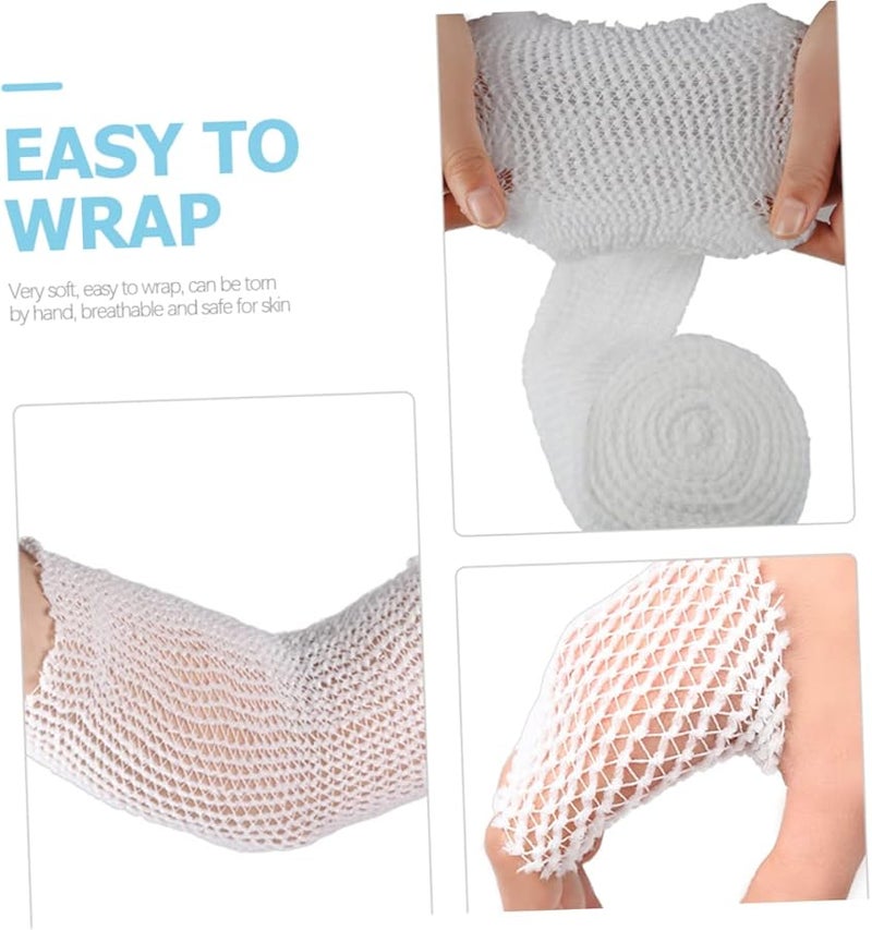 SAFIGLE 2 لفات شريط رياضي مرن من الشبكة ضمادة قابلة للتنفس دعم للأصابع المعصمين الكاحلين - Image 3