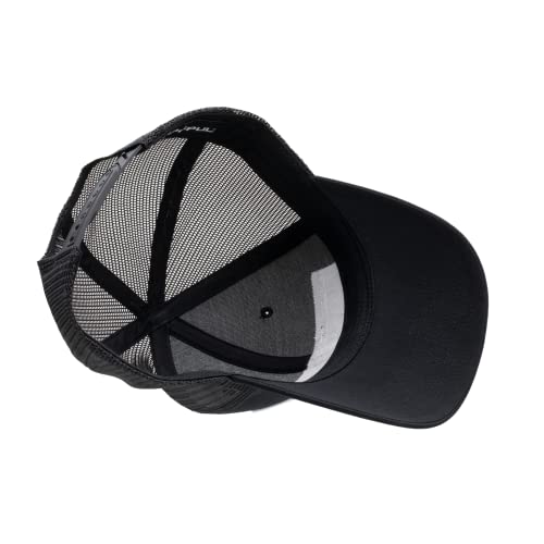 Magpul Standard Trucker Hat Snap Back Baseball Cap, One Size Fits Most, Wordmark Patch Black/Red - Image 3