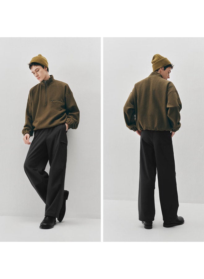 Semir Men's Winter Water-repellent Fleece-lined Straight Casual Pants Workwear 101725127127 - Image 2