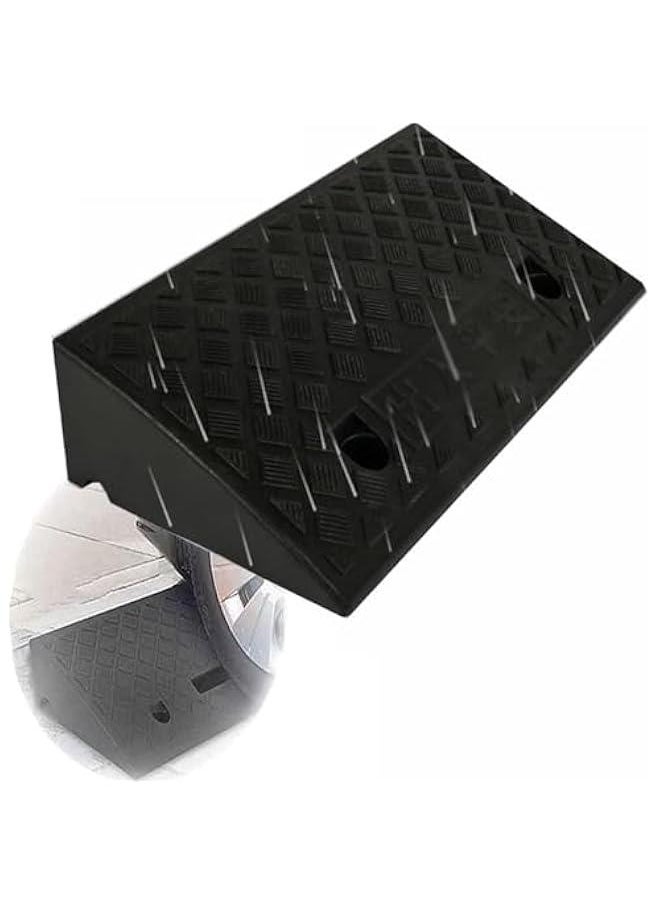 Portable Lightweight Rubber Entry Ramp for Doorways, Wheelchair, Scooters, Steps - 40x60x22cm