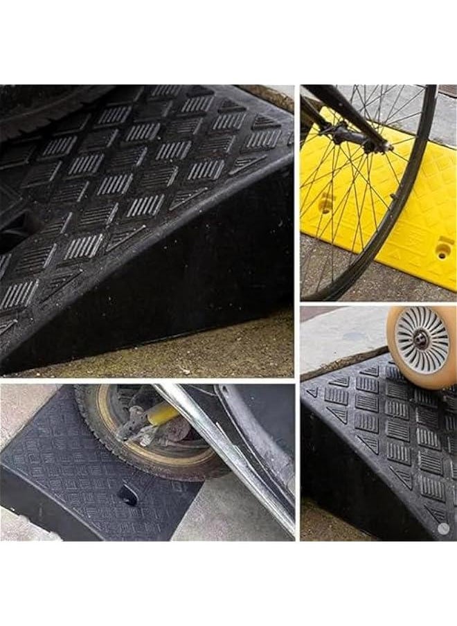 Portable Lightweight Rubber Entry Ramp for Doorways, Wheelchair, Scooters, Steps - 40x60x22cm