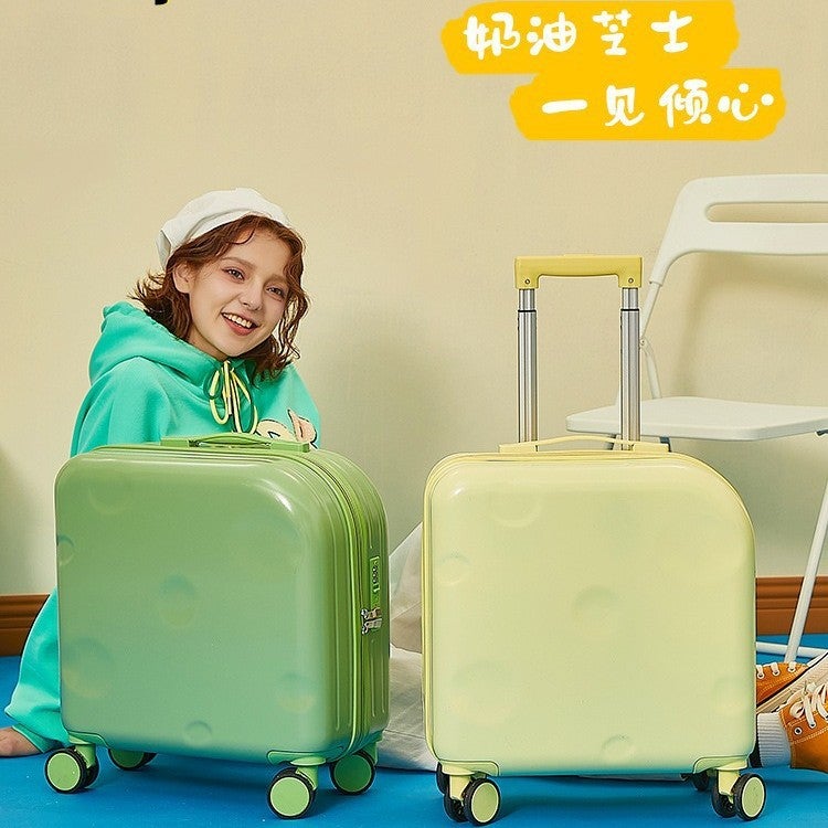 Tusheng Lightweight Cheese Print Carry-on Suitcase - Image 2