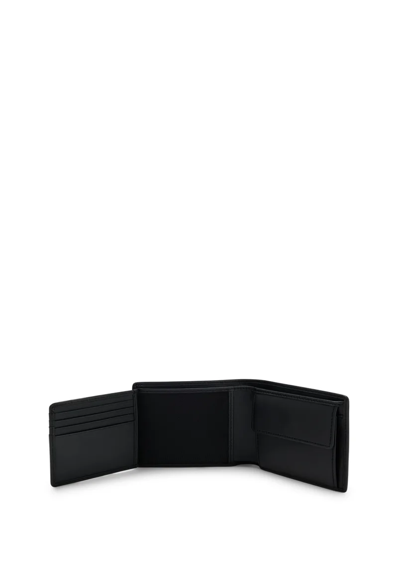 BOSS Black Leather wallet with embossed logo for Men | Best Price UAE
