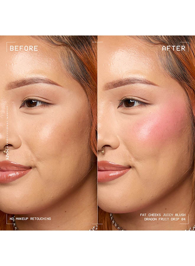 NYX PROFESSIONAL MAKEUP خدود سمينة بلش عصاري، بلش سائل، 12 ساعة ثبات، قطرة فاكهة التنين - Image 3