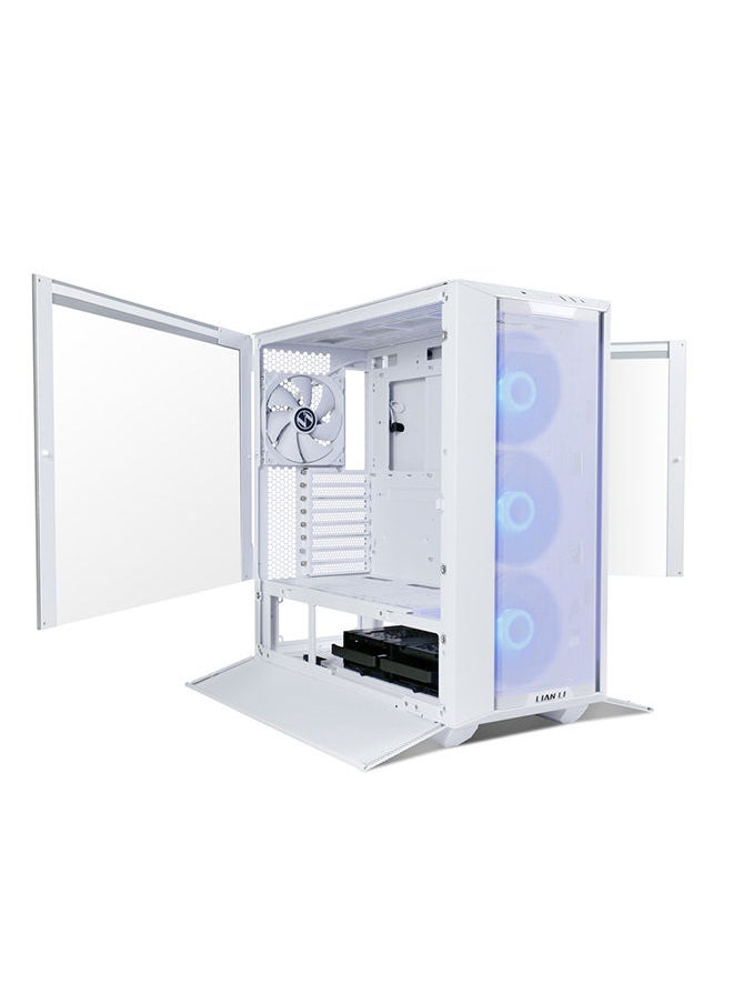 LIAN LI - Lancool III Mesh RGB E-ATX Mid Tower Modular Chassis, 8 Expansion Slots, Tempered Glass Panel, Up To 360mm Fan Support, Equipped With 4x 140 PWM Fans, USB Type C, White, G99.LAN3RW.00 - Image 1