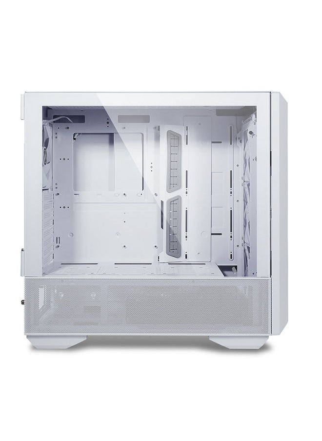 LIAN LI - Lancool III Mesh RGB E-ATX Mid Tower Modular Chassis, 8 Expansion Slots, Tempered Glass Panel, Up To 360mm Fan Support, Equipped With 4x 140 PWM Fans, USB Type C, White, G99.LAN3RW.00 - Image 1
