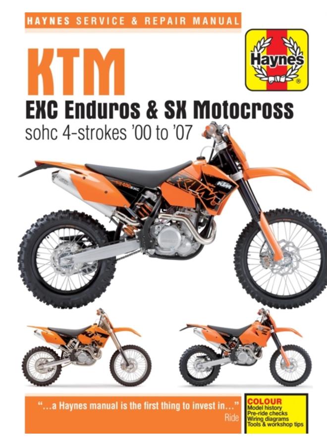 KTM EXC Enduros & SX Motocross sohc 4-strokes (00 - 07) 