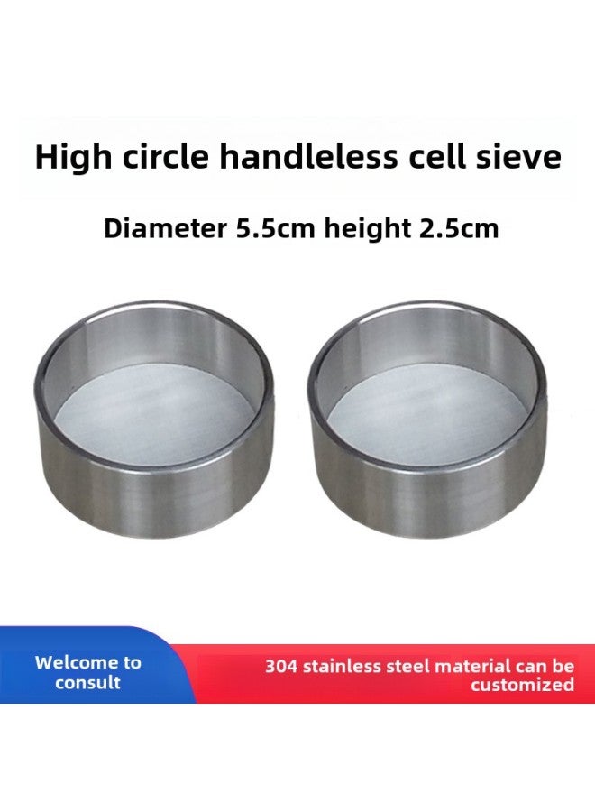 5.5cm Sieve 40-3000 Mesh Sieve With Handle Experimental Sieve 304 Stainless Steel Cell Sieve Washing Sieve Filter Xuan Xu-Specifications:High Ring Without Handle 400 Mesh⚑⚑  - Image 4