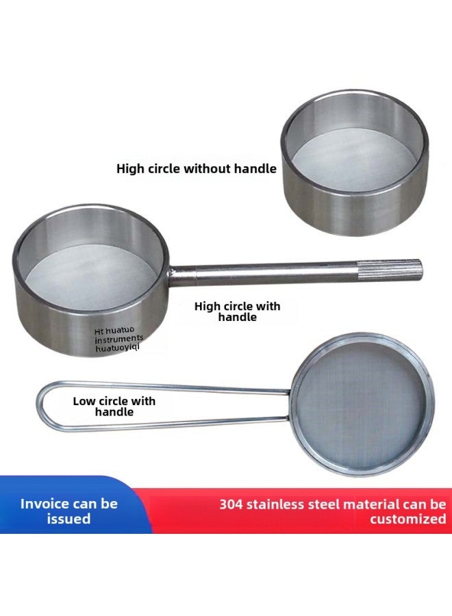 5.5cm Sieve 40-3000 Mesh Sieve With Handle Experimental Sieve 304 Stainless Steel Cell Sieve Washing Sieve Filter Xuan Xu-Specifications:High Ring Without Handle 400 Mesh⚑⚑  - Image 3
