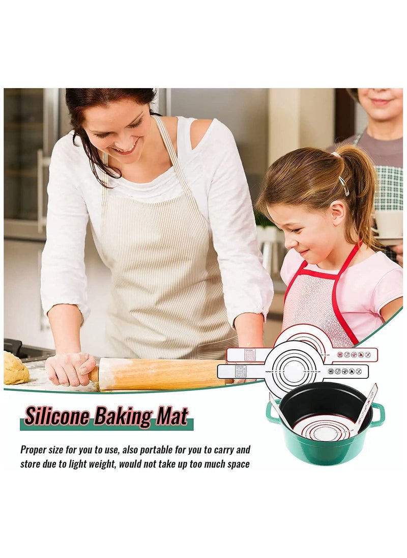 BELLSBERRY Silicone Baking Mat, for Dutch Oven Bread Baking Black and Red Non-stick  - Image 5