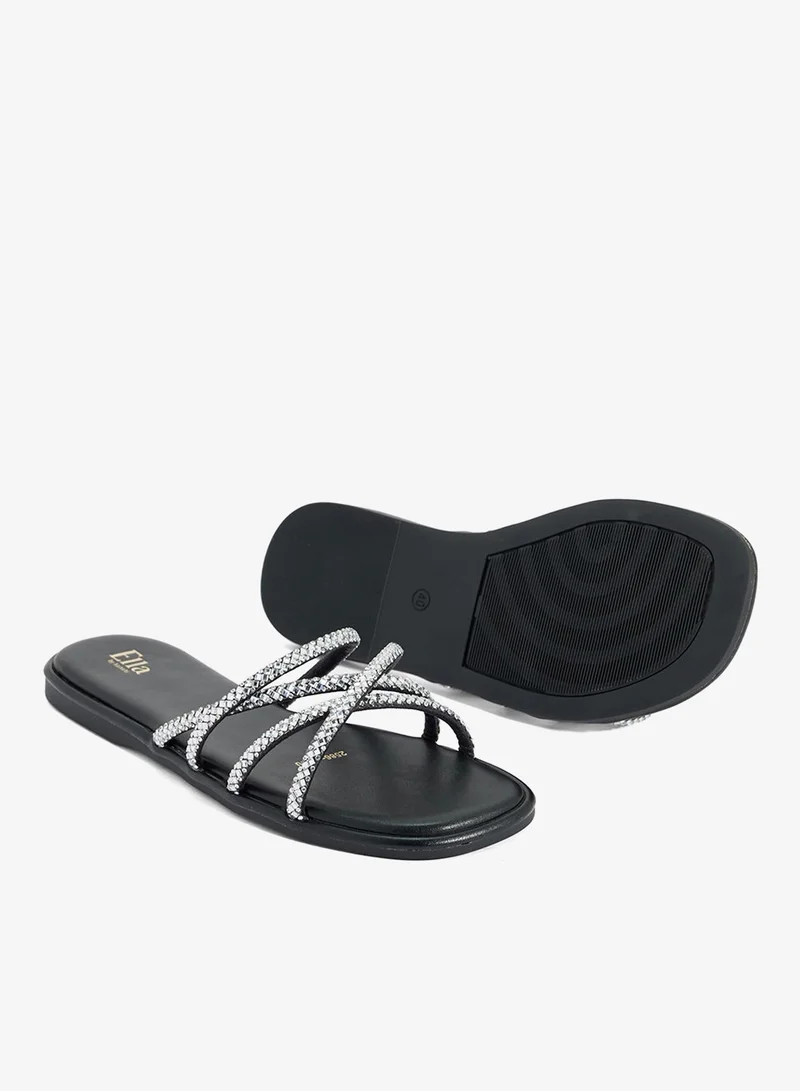 ELLA  Crossover Strap Flat Sandal for Women | Best Price UAE