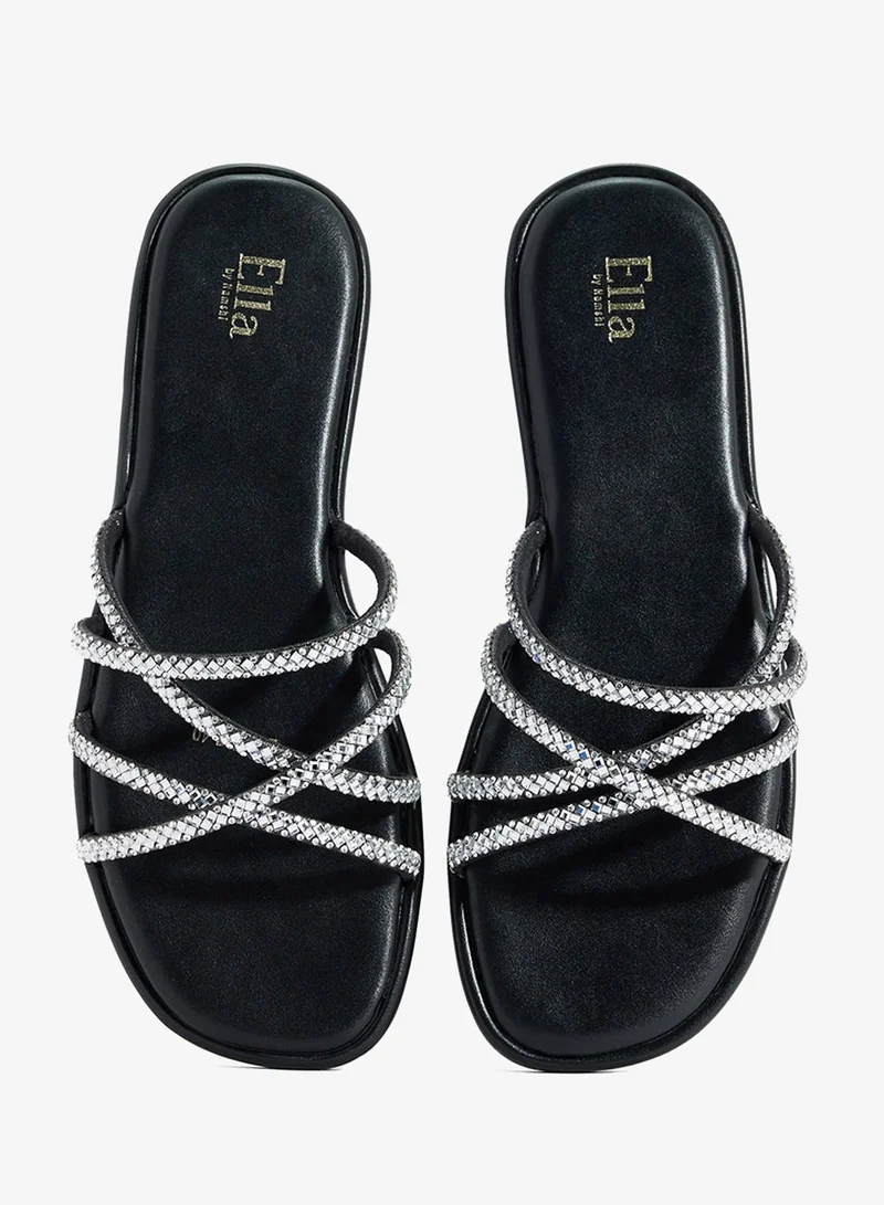 ELLA  Crossover Strap Flat Sandal for Women | Best Price UAE