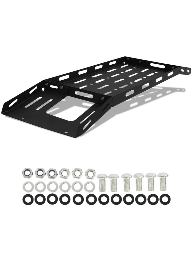 Rear Trunk Cargo Rack Basket Tray Interior Storage Luggage Carrier Compatible with 2018-2025 Jeep Wrangler JL Unlimited Rubicon, Sahara, Sport (4-Door Hardtops) - Image 3