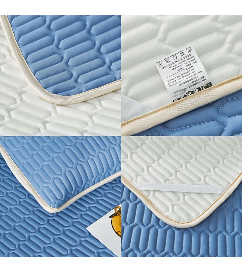 Cooling Mat With Cloud Gray Color 35.43x78.74 Inch Size For Bed Breathable Moisture Wicking Odor Free Ice Fabric And Pillowcase - Image 5