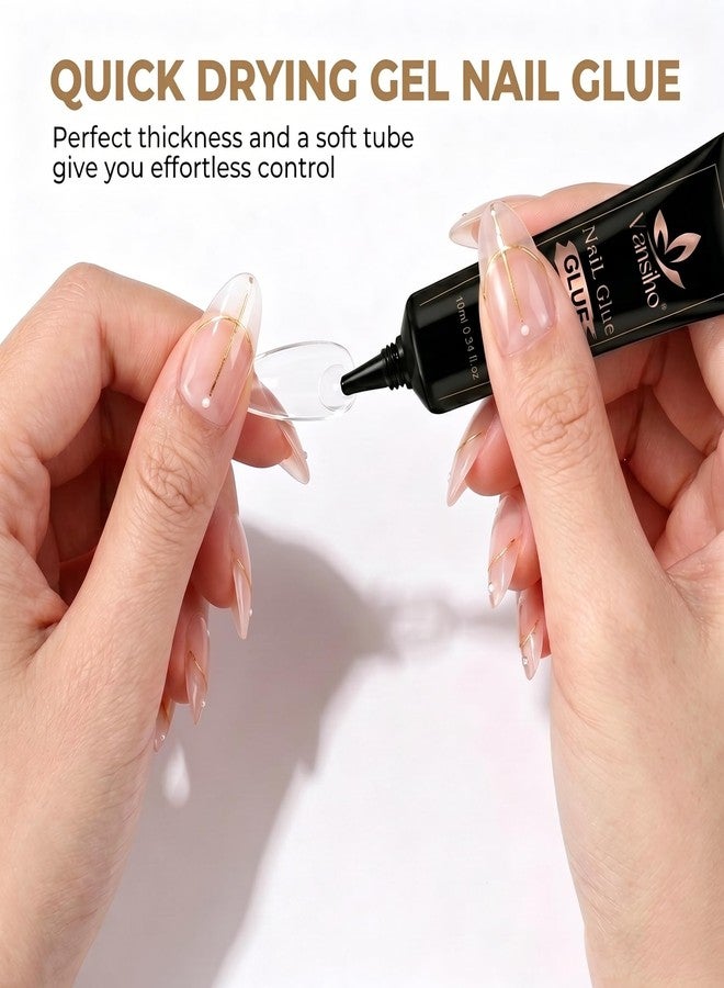 Vansiho Gel Nail Glue, 2Pcs*10ml Solid Nail Glue for Press Ons, Best Soft Gel Nail Glue for Press on Nails, No UV Light Needed, Long Lasting - Image 4