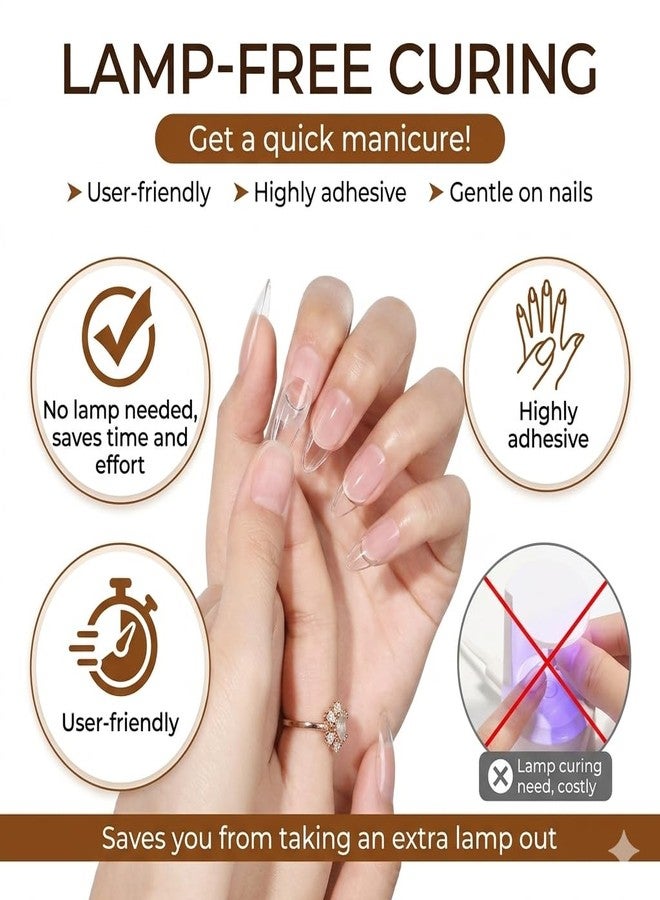 Vansiho Gel Nail Glue, 2Pcs*10ml Solid Nail Glue for Press Ons, Best Soft Gel Nail Glue for Press on Nails, No UV Light Needed, Long Lasting - Image 3
