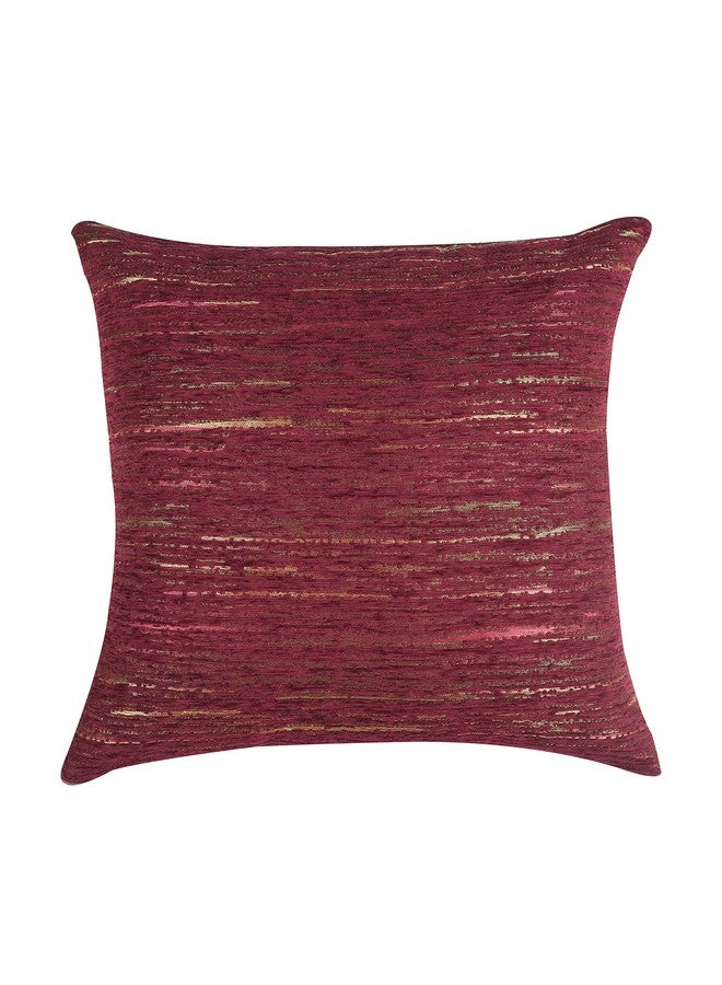 Cazimo Jacquard Abstract Cushion Covers - Set of 5, 16 * 16 inches (Maroon) - Image 3