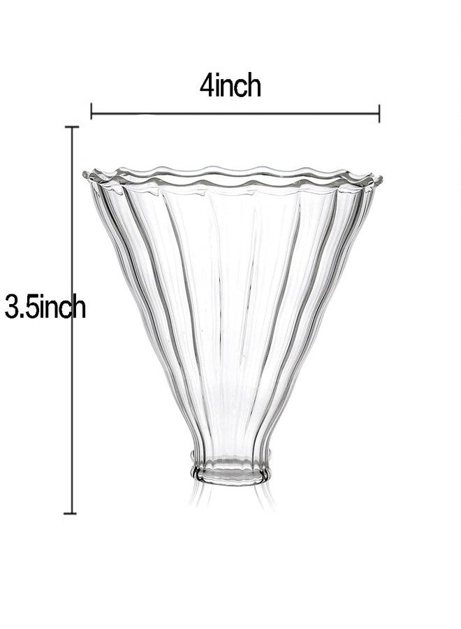 Mozacona 2pcs Glass Funnel Pour Over Coffee Filters,Coffee Drippers - Image 2