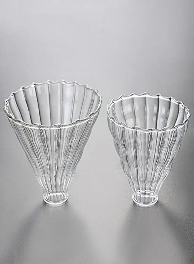 Mozacona 2pcs Glass Funnel Pour Over Coffee Filters,Coffee Drippers - Image 3