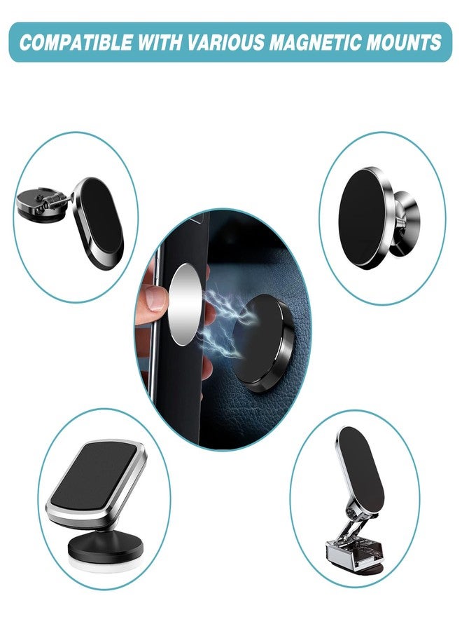 Jeffdad 40Pcs Phone Metal Plates, Round Mobile Phone Magnet Stickers for Magnetic Car Mount, Crafts Wall, and Phone Holder - Image 4