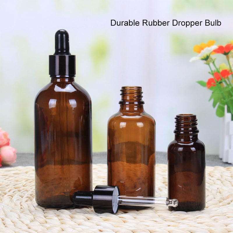 زجاجة ناقلة بلون بني مصقولة قابلة لإعادة التعبئة للرحلات، حاوية لزيوت العطر مع مقاييس زجاجية مستخدمة للمستحضرات التجميلية والعطور - Image 4