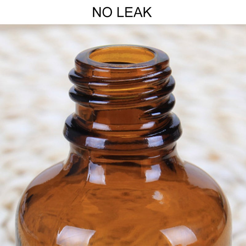 زجاجة ناقلة بلون بني مصقولة قابلة لإعادة التعبئة للرحلات، حاوية لزيوت العطر مع مقاييس زجاجية مستخدمة للمستحضرات التجميلية والعطور - Image 5