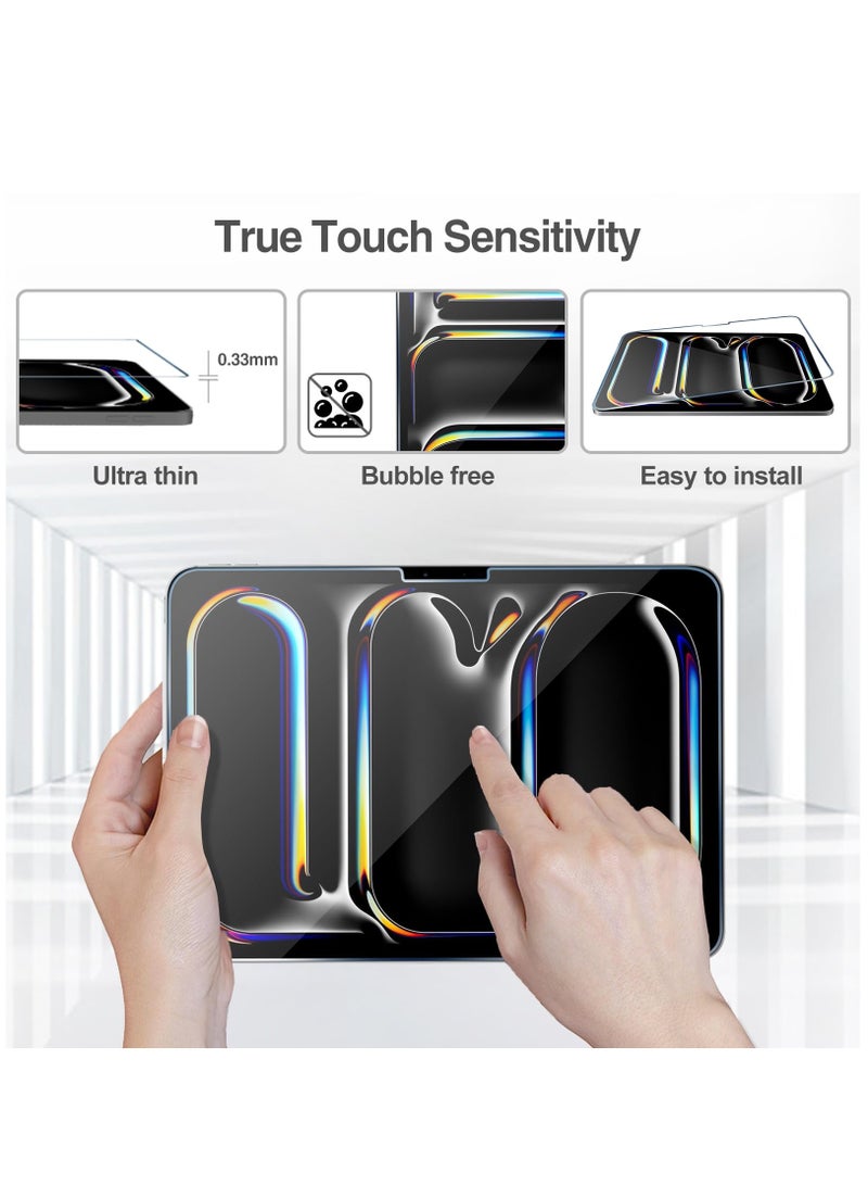 (1 Pack) Case Screen Protector for IPad Pro 13 Inch(M4) 2024 Tempered Glass Screen Saver Protective Film Guard  - Image 4